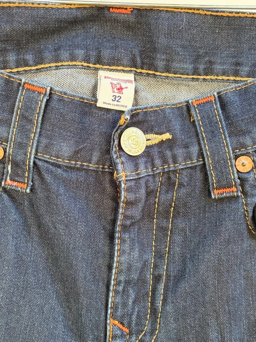 True Religion Section Skinny Jeans Dark Wash Flap Pocket